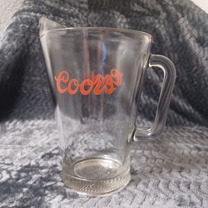 Coors Beer Glass Pitcher 9" Tall